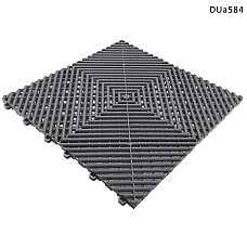 PVC модулна подова настилка за гараж – сива квадратна плочка DUa584 - Sellzone.bg PVC модулна подова настилка за гараж – сива квадратна плочка DUa584